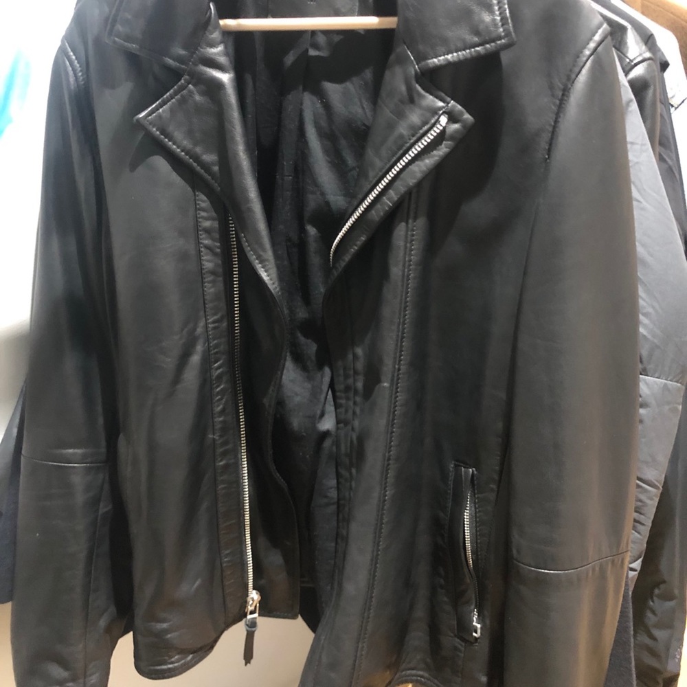 French Connection Double Rider leather jacket - Picture 2 of 2
